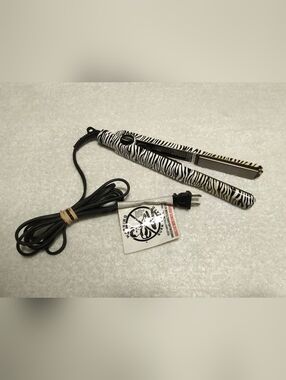Proliss Limited Edition Turbo Silk 1 ' Zebra Print Flat Iron Straightener